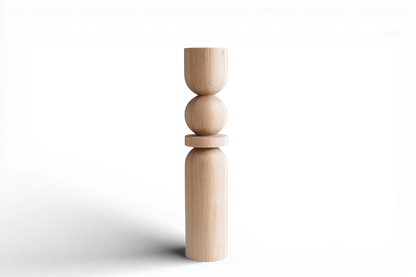 Pied de meuble en bois pour table et bar, H690 mm