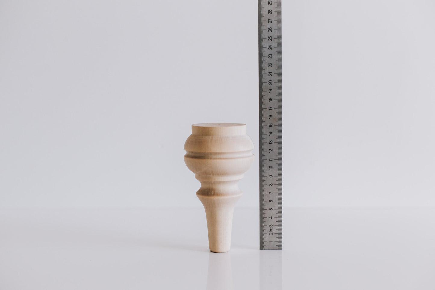 Pieds de Meuble en Bois de Style Scandinave – Design Conique, H155 mm